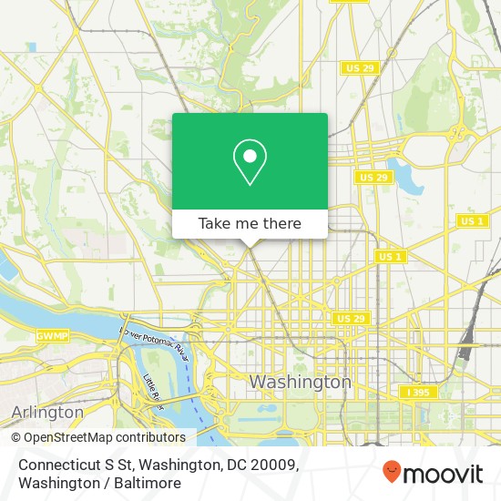 Connecticut S St, Washington, DC 20009 map