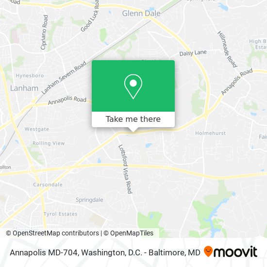 Annapolis MD-704 map