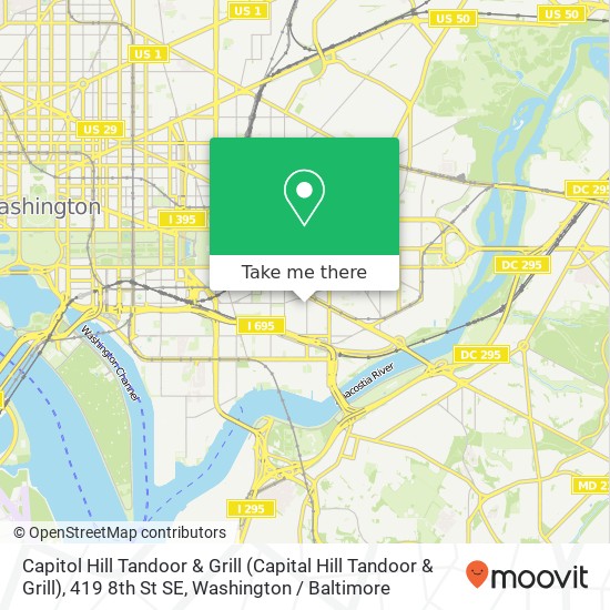 Capitol Hill Tandoor & Grill (Capital Hill Tandoor & Grill), 419 8th St SE map