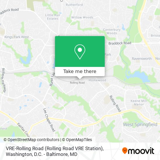 VRE-Rolling Road map