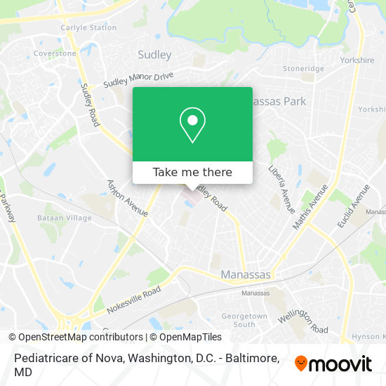 Pediatricare of Nova map