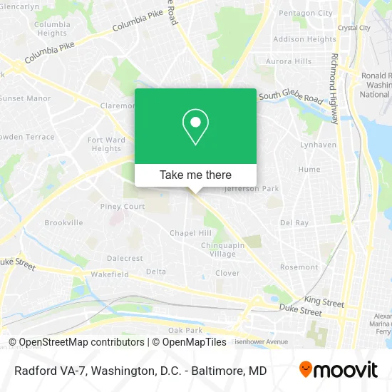 Radford VA-7 map