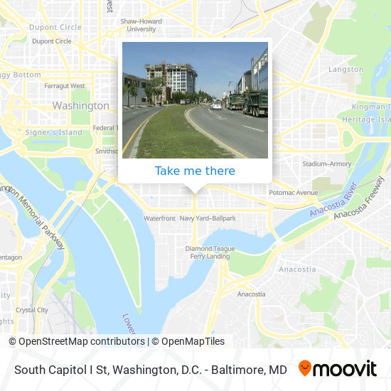 South Capitol I St map