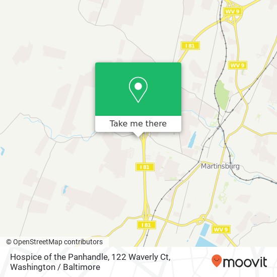 Mapa de Hospice of the Panhandle, 122 Waverly Ct