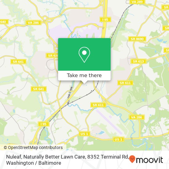 Mapa de Nuleaf, Naturally Better Lawn Care, 8352 Terminal Rd