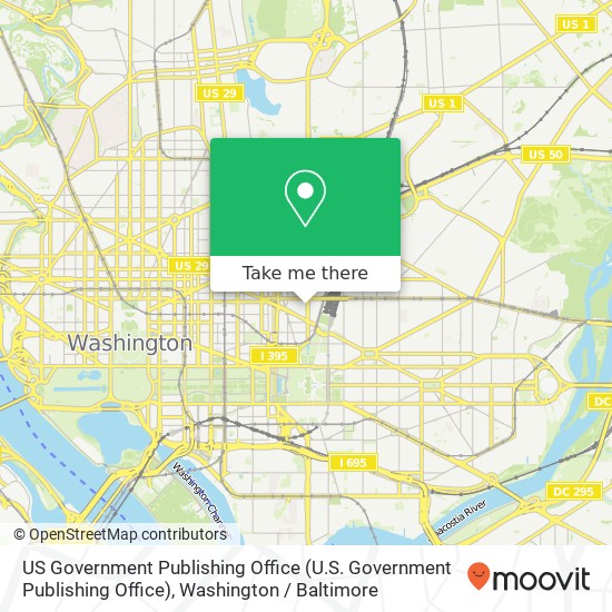 US Government Publishing Office map
