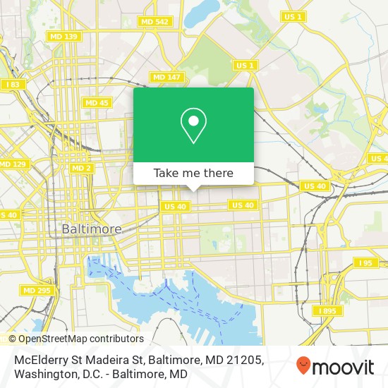 McElderry St Madeira St, Baltimore, MD 21205 map