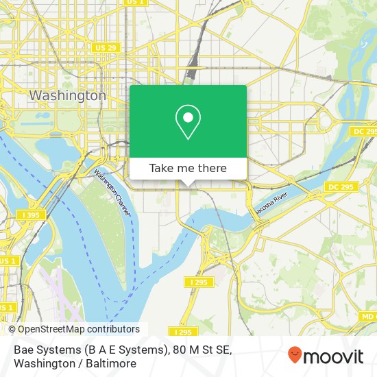 Bae Systems (B A E Systems), 80 M St SE map