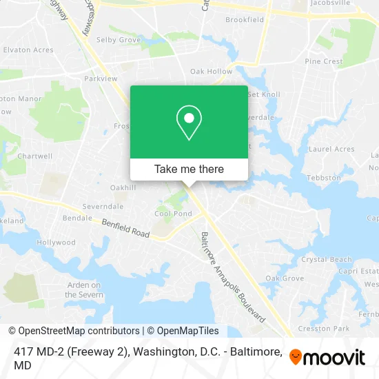 417 MD-2 (Freeway 2) map