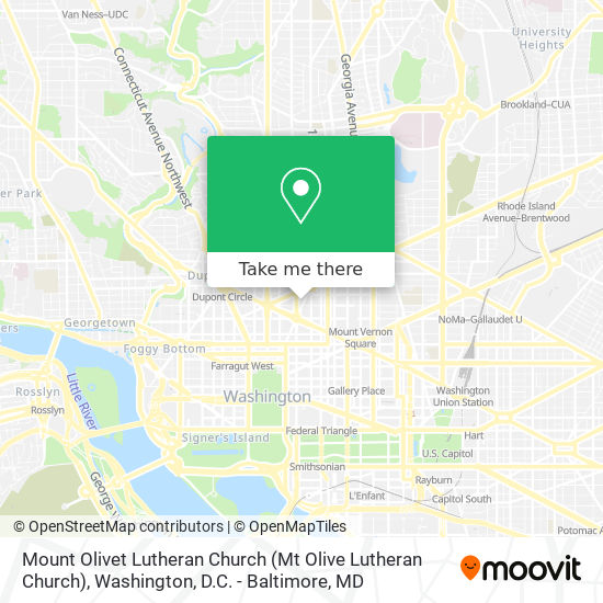 Mapa de Mount Olivet Lutheran Church (Mt Olive Lutheran Church)