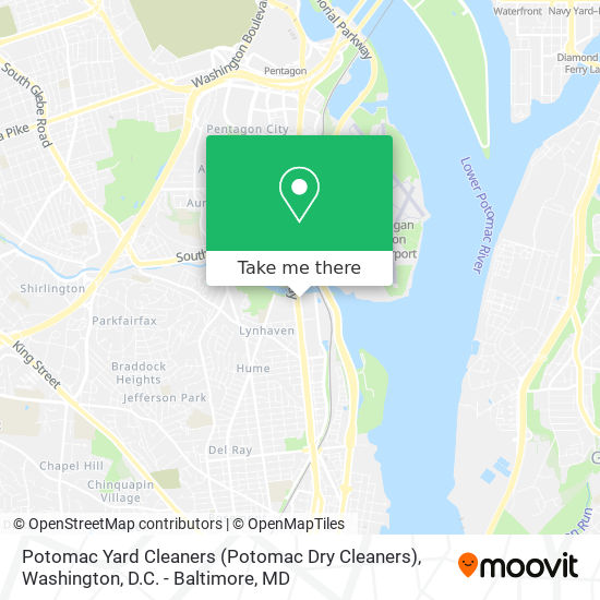Mapa de Potomac Yard Cleaners (Potomac Dry Cleaners)