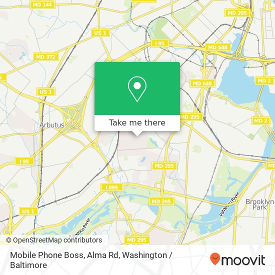 Mapa de Mobile Phone Boss, Alma Rd