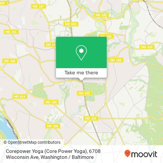 Corepower Yoga (Core Power Yoga), 6708 Wisconsin Ave map