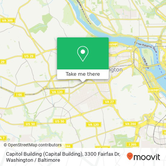 Capitol Building (Capital Building), 3300 Fairfax Dr map
