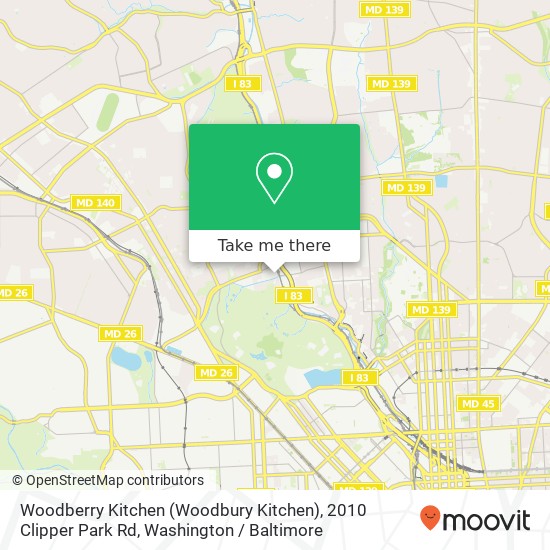 Woodberry Kitchen (Woodbury Kitchen), 2010 Clipper Park Rd map