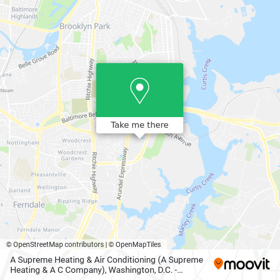 Mapa de A Supreme Heating & Air Conditioning (A Supreme Heating & A C Company)