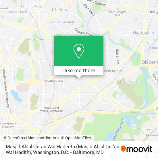 Masjid Ahlul Quran Wal Hadeeth (Masjid Ahlul Qur'an Wal Hadith) map