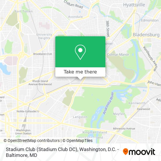 Stadium Club (Stadium Club DC) map