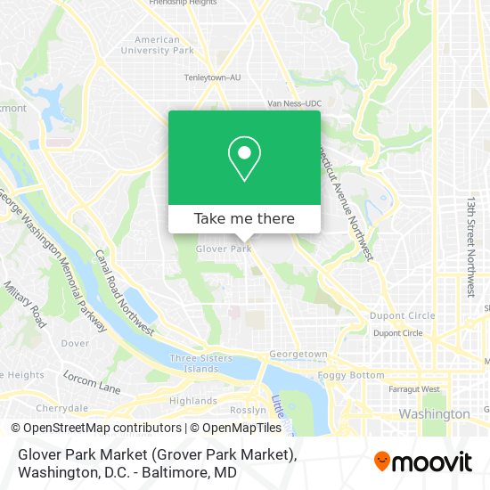Mapa de Glover Park Market (Grover Park Market)