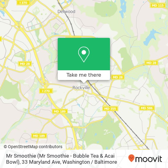 Mr Smoothie (Mr Smoothie - Bubble Tea & Acai Bowl), 33 Maryland Ave map