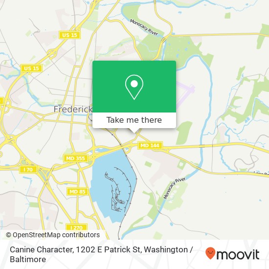 Mapa de Canine Character, 1202 E Patrick St