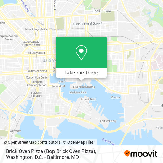 Brick Oven Pizza map