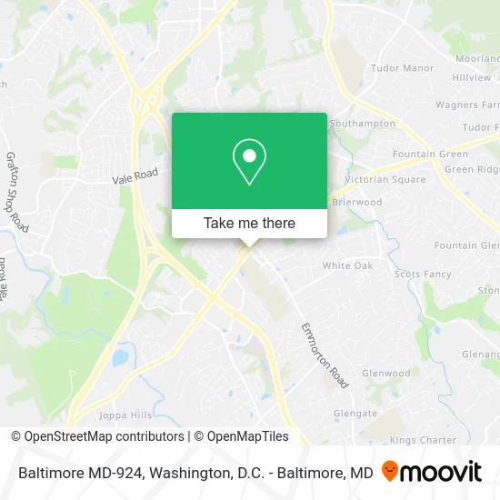Baltimore MD-924 map