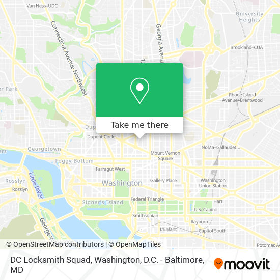 DC Locksmith Squad map