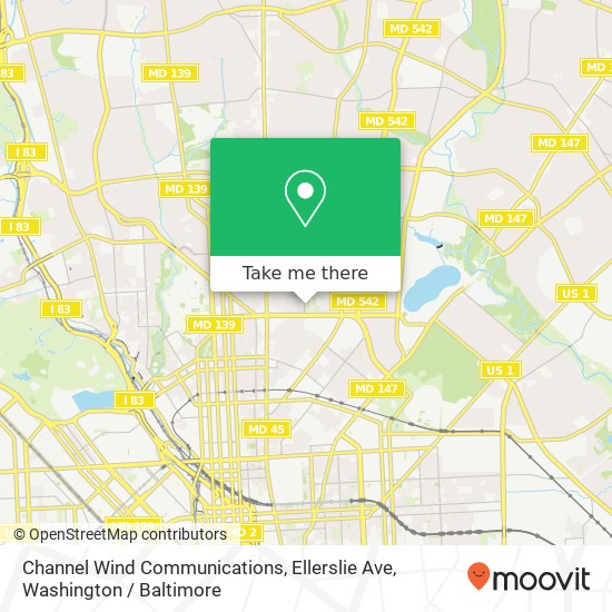 Channel Wind Communications, Ellerslie Ave map