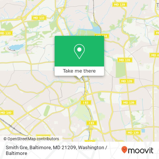 Smith Gre, Baltimore, MD 21209 map