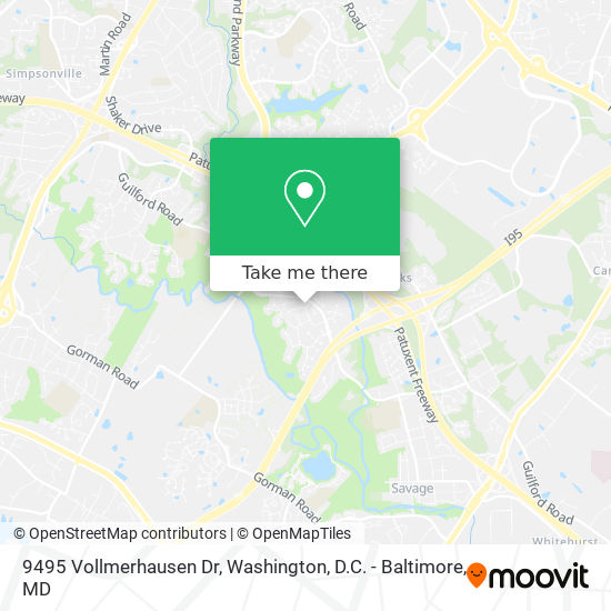 Mapa de 9495 Vollmerhausen Dr