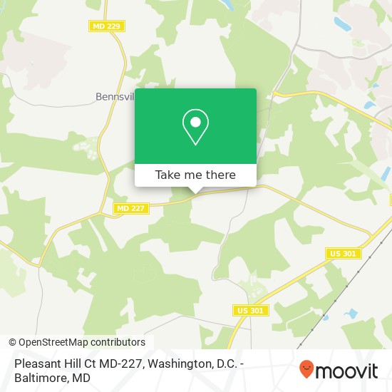 Pleasant Hill Ct MD-227, Pomfret, MD 20675 map