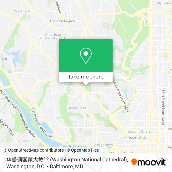 Mapa de 华盛顿国家大教堂 (Washington National Cathedral)