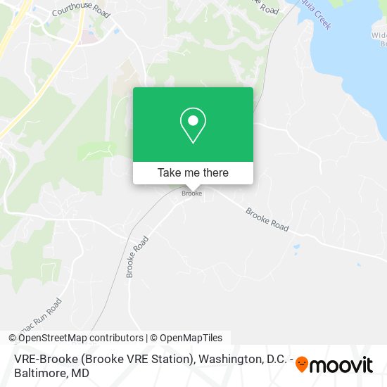 VRE-Brooke (Brooke VRE Station) map