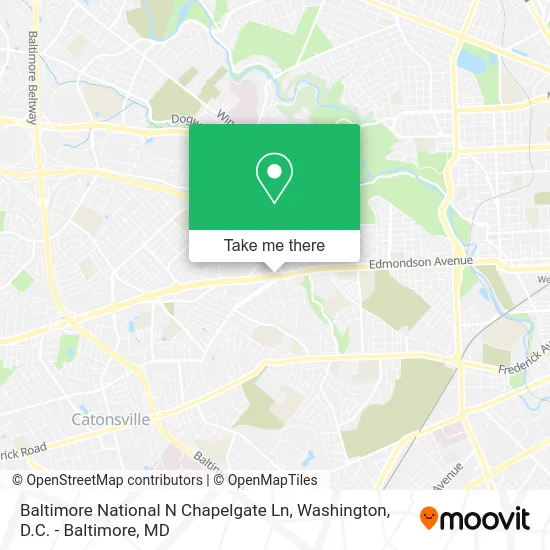 Baltimore National N Chapelgate Ln map