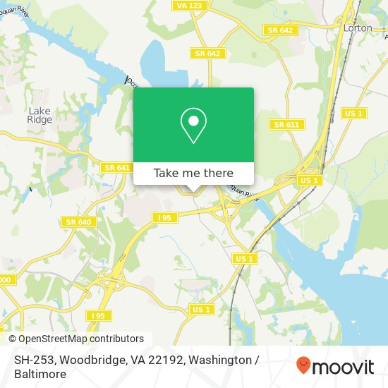 SH-253, Woodbridge, VA 22192 map