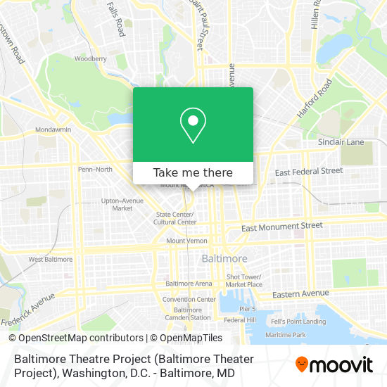 Baltimore Theatre Project (Baltimore Theater Project) map