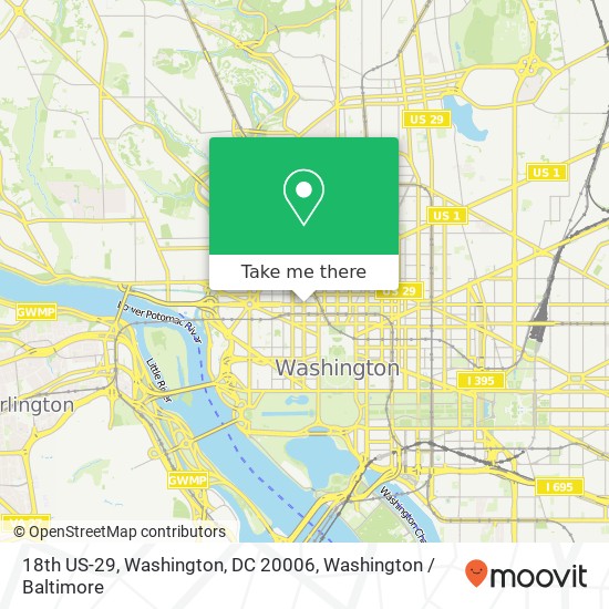 18th US-29, Washington, DC 20006 map