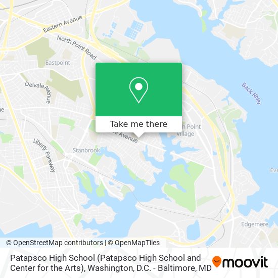 Mapa de Patapsco High School (Patapsco High School and Center for the Arts)