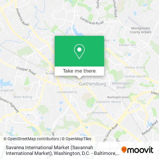 Mapa de Savanna International Market (Savannah International Market)