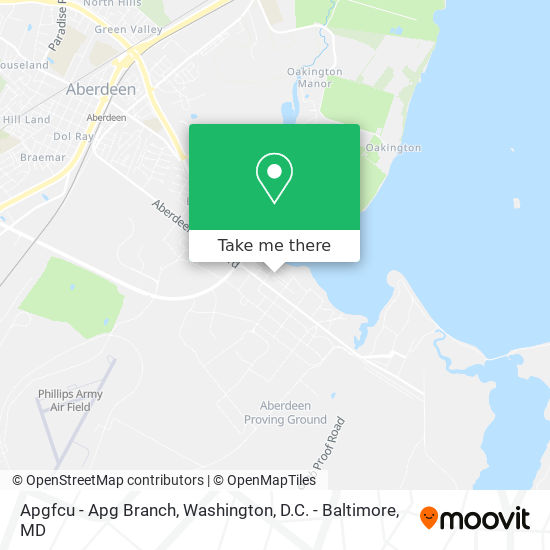 Apgfcu - Apg Branch map