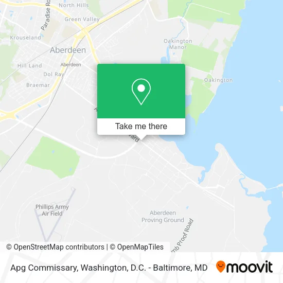 Mapa de Apg Commissary