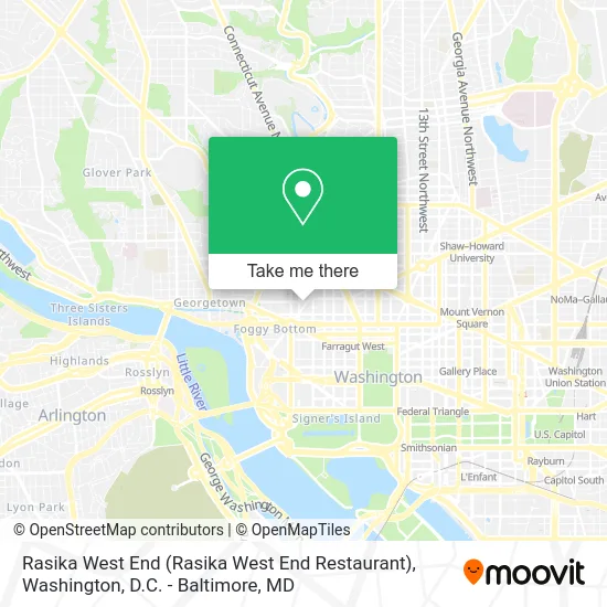 Rasika West End map