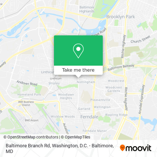 Baltimore Branch Rd map