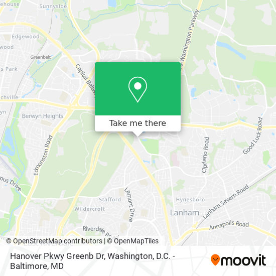 Hanover Pkwy Greenb Dr map