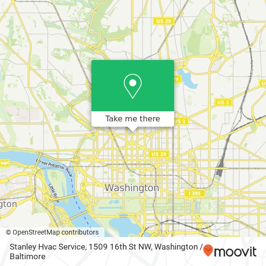 Stanley Hvac Service, 1509 16th St NW map