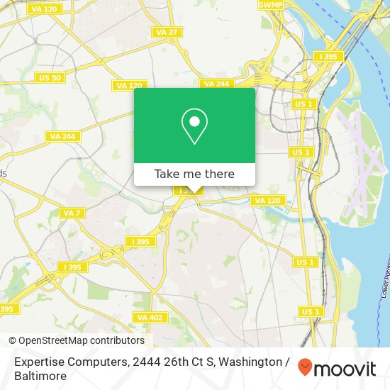 Mapa de Expertise Computers, 2444 26th Ct S