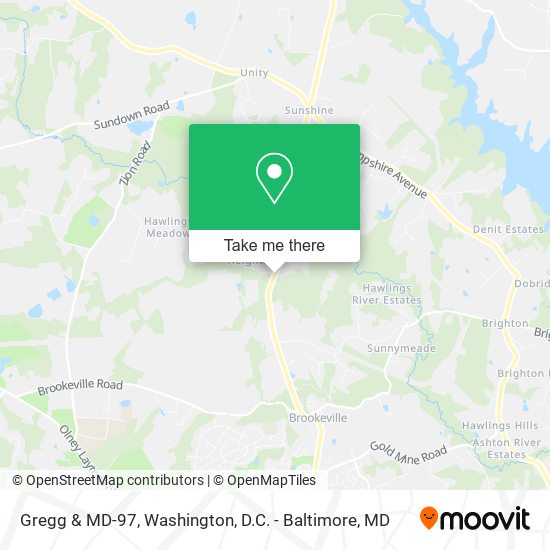 Gregg & MD-97, Brookeville, MD 20833 map