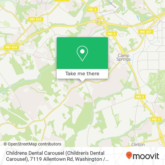 Mapa de Childrens Dental Carousel (Children's Dental Carousel), 7119 Allentown Rd