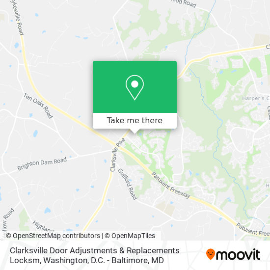 Mapa de Clarksville Door Adjustments & Replacements Locksm